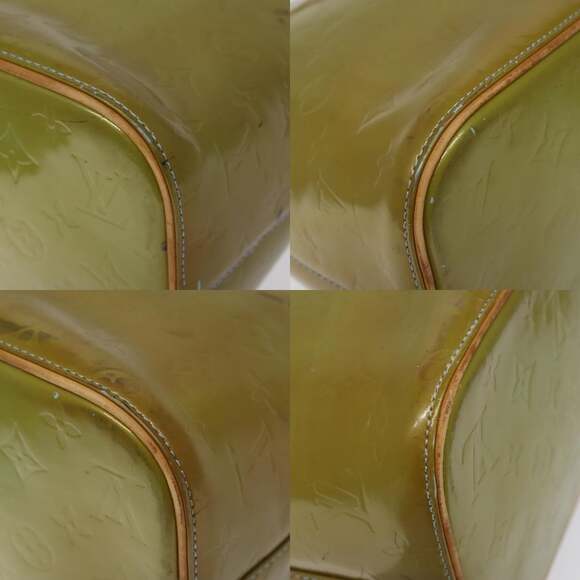 LOUIS VUITTON Monogram Vernis Houston Hand Bag Baby Blue M91005 - Picture 10 of 13